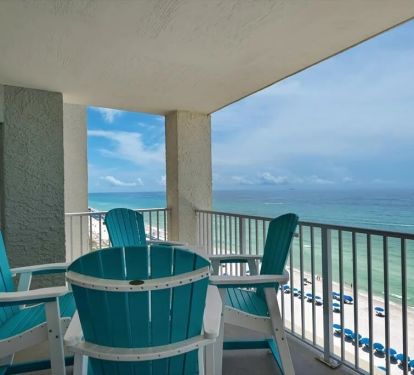 Balcony with seating arrangement