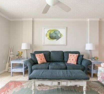 Living room with pullout sofa