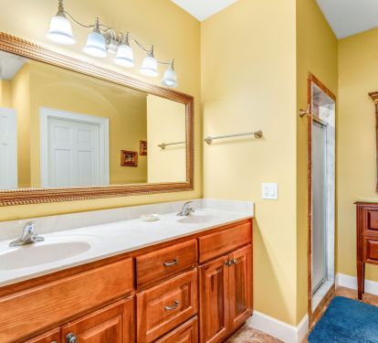 Master bath with large walk in closet and Shower