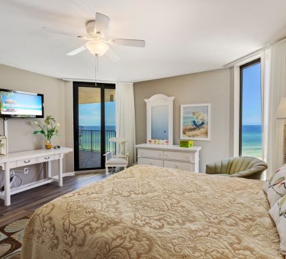 guest bedroom with tv