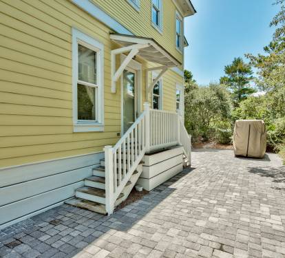 Driveway and side door entrance 