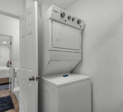 In unit stackable washer and dryer for your convenience