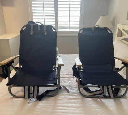 Two (2) beach chairs