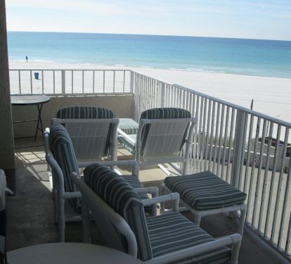 Private balcony and seating