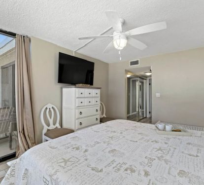 Balcony access from the master bed room