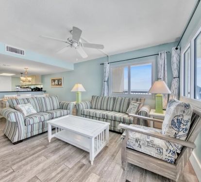 Living room with sleeper sofa