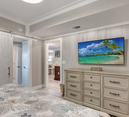 Guest King Bedroom with 65" Smart TV
