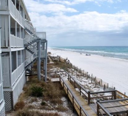 Stairs directly to the beach