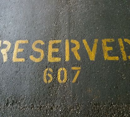 Reserved Covered Parking Space for Unit 607