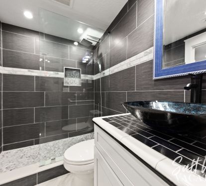 Custom made guest bathroom....outstanding !