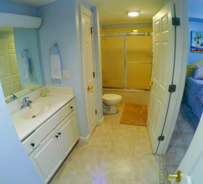 View of our guest bathroom