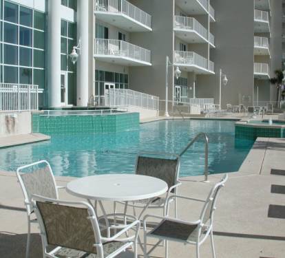 Swim out from the indoor pool to outdoor pool and two hot tubs!