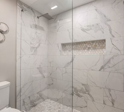 En Suite Guest Bathroom with walk-in shower