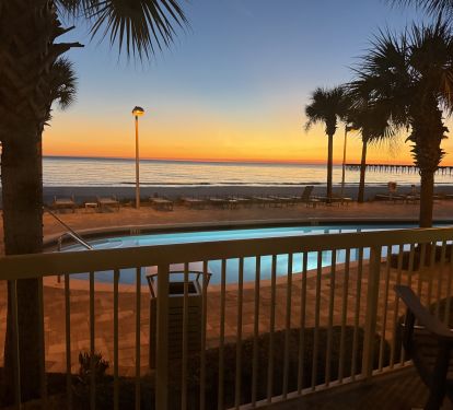 Celebrate Sunset Nightly from your Beach House on the Moon Balcony!