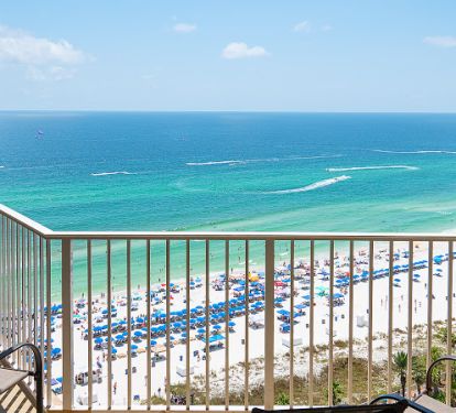 The view from the balcony