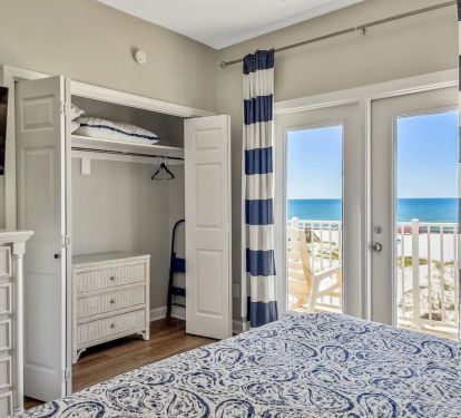 Second level king bedroom with private walkout balcony!