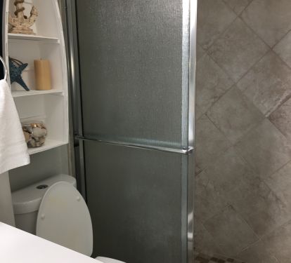Master bathroom with walk in shower.