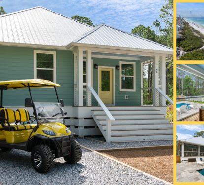 Amazing Seagrove Beach House with 6 Seater Golf Cart + Bicycles + Private Pool