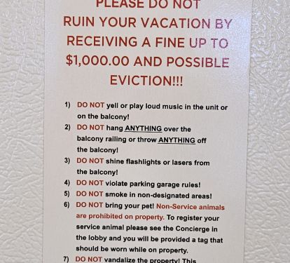 Rules for all condos