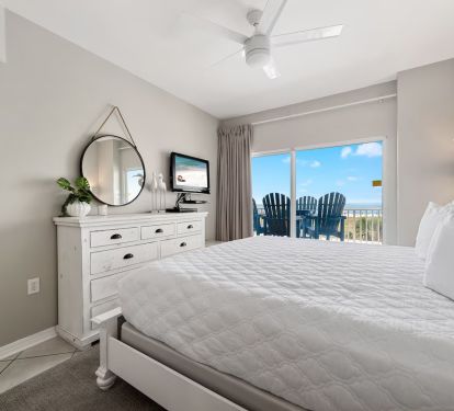 Main bedroom with balcony access