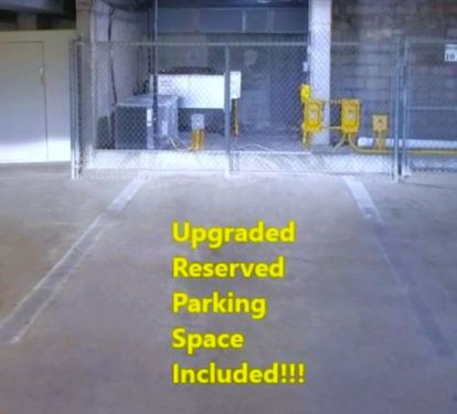 Upgraded reserved parking in the underground  gated owner's garage.