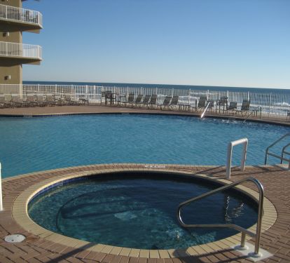 The second outdoor pool
