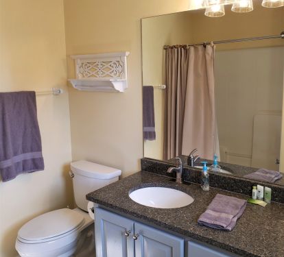 Master full bath w/ shower &amp; tub, double vanity