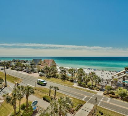 Gulf view of your private beach and pool