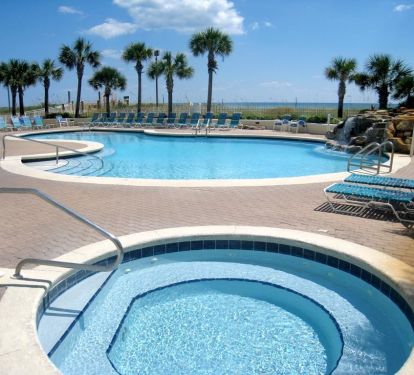 Gulf-side pool and spa. Pool is heated October-March