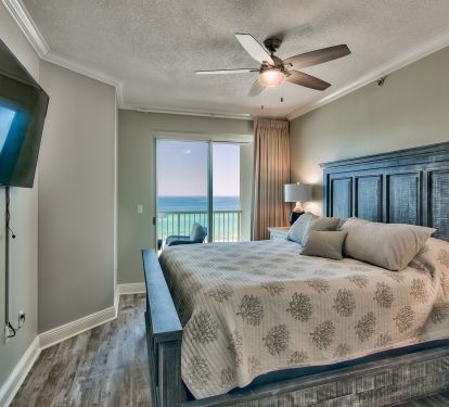 Enjoy the ocean view from the comfort of the master bedroom!