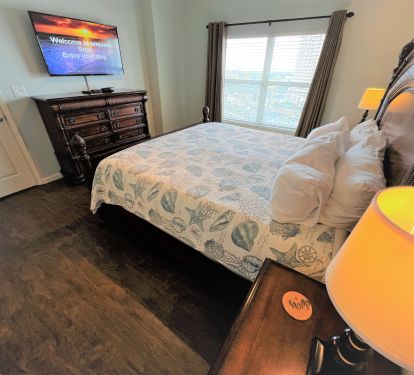 Seascape resort views from master bedroom with a peak of the bay!