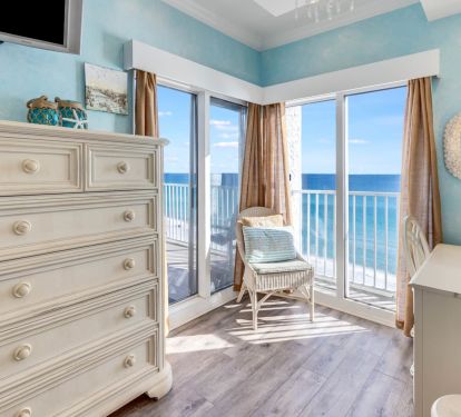 views from the master bath