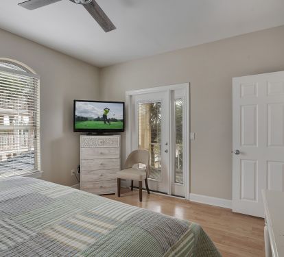 2nd Floor Guest King Bedroom with private balcony area