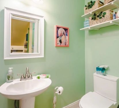 Ground Level Half Bath