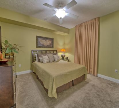 King bed in the second bedroom!  Room darkening curtains!