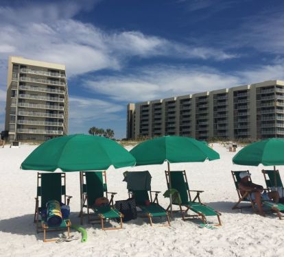 Beach Chairs and Umbrella are Free from March 1 to October 31