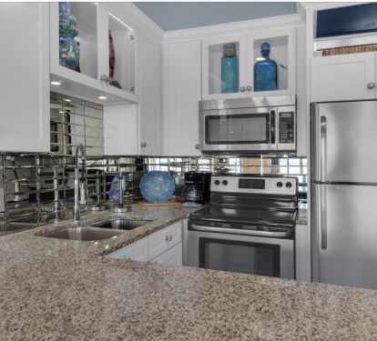Stunning granite tops