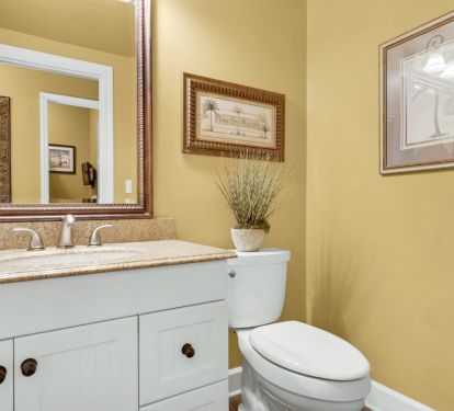 1/2 bathroom on lower level.