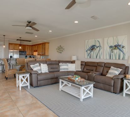 Spacious Living/Dining/Kitchen area