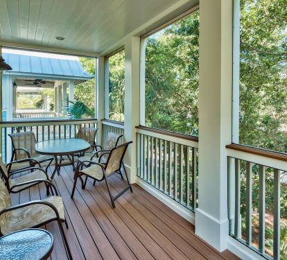 2nd floor Master Suite private screened-in Balcony