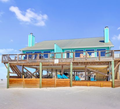 View of Home from Beach (Twilight on Right Side)