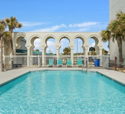 One of the three pools at Princess 
