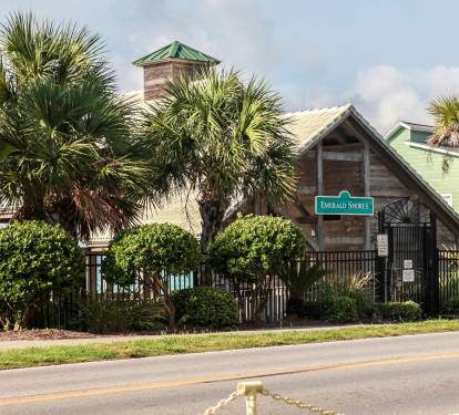Gated pavilion for Emerald Shores guests only