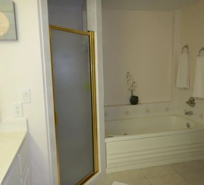Master Bathroom with jet tub