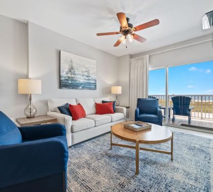 Living Room with balcony access