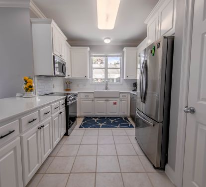 Spacious stocked kitchen