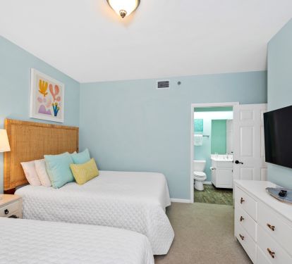 All bedrooms have private bathrooms.