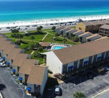 Blue Surf 10A is just steps to the amazing white sands of the Emerald Coast.