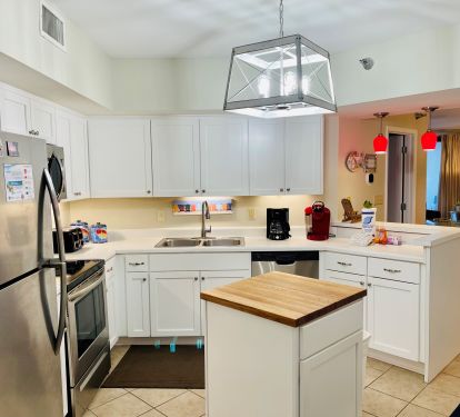 All new appliances and kitchen cabinets in the fully stocked kitchen!