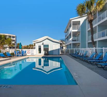 Large heated communal pool